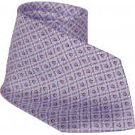 Corbata 100% seda estampada,firma " LAMBERTTI Italy",violeta